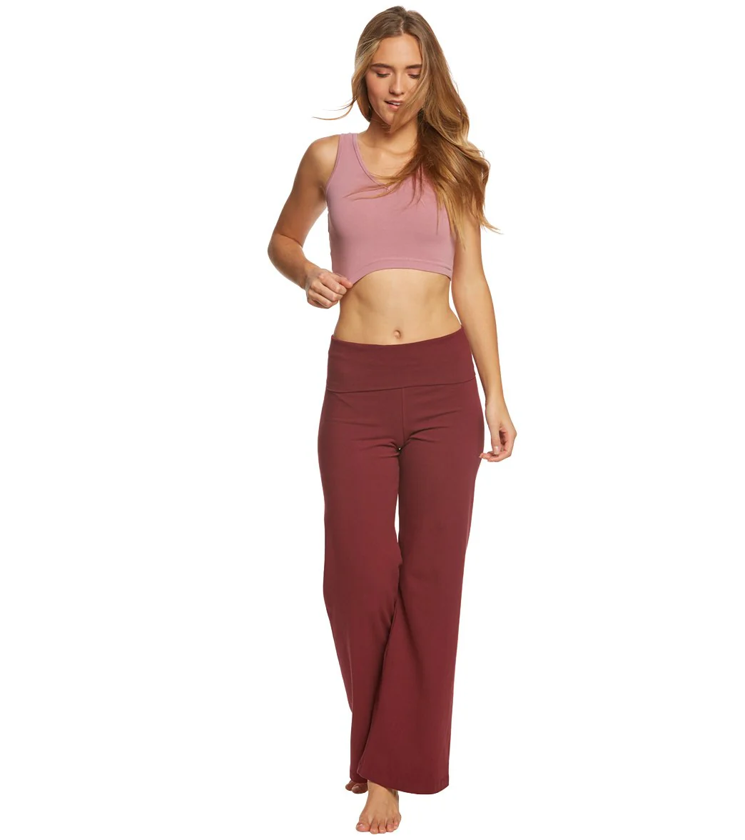 Hard Tail Contour Rolldown Wide Leg Yoga Pants