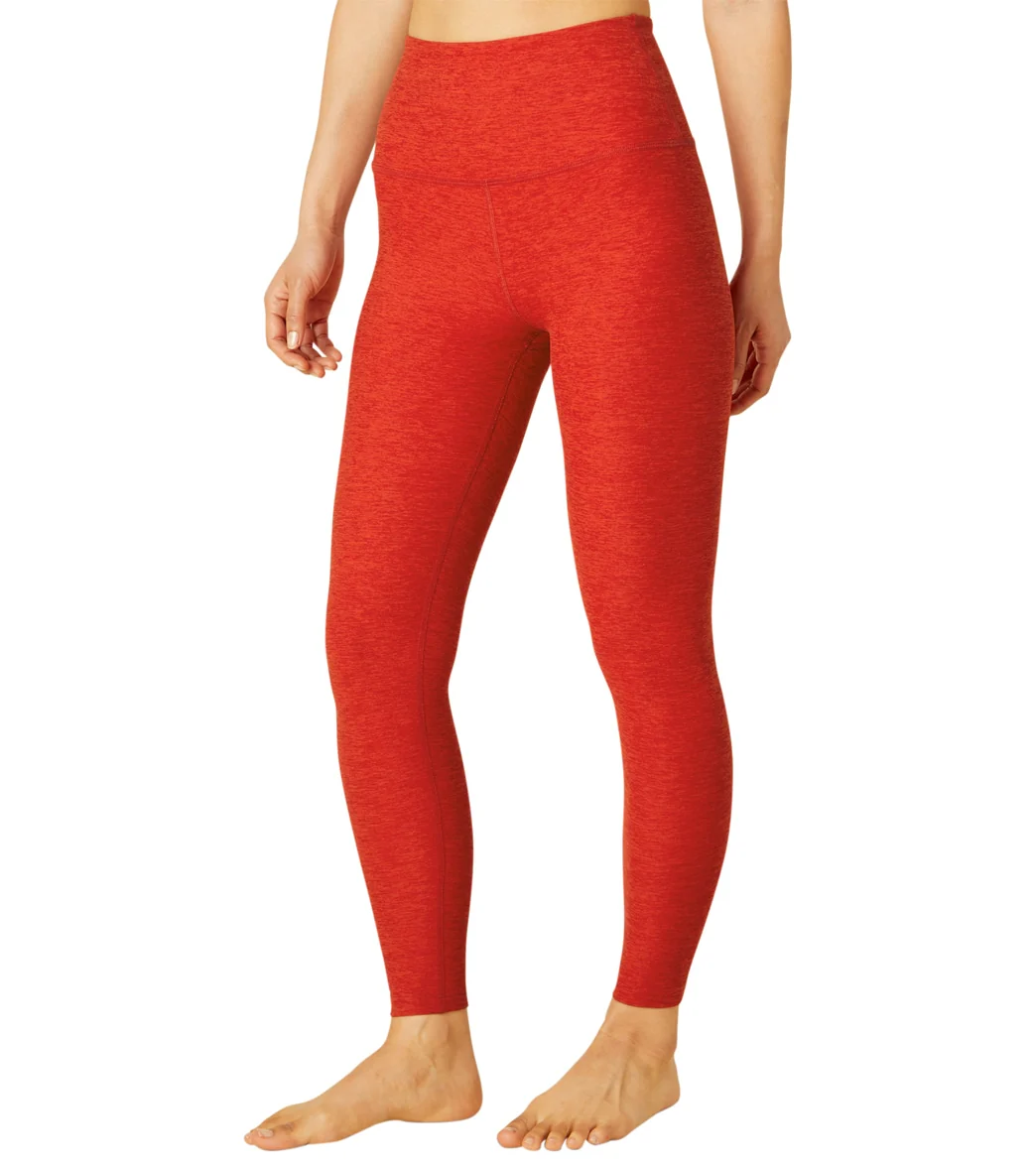Beyond Yoga Spacedye High Waisted Caught In The Midi 7/8 Yoga Leggings Red Hot-Siren