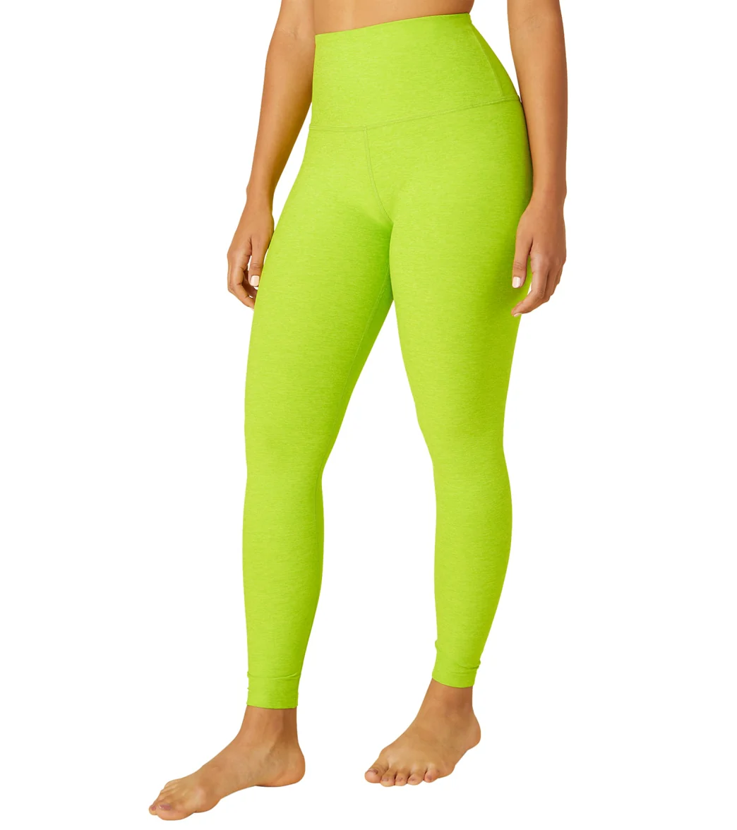 Beyond Yoga Spacedye High Waisted Caught In The Midi 7/8 Yoga Leggings Matcha Green-Lime