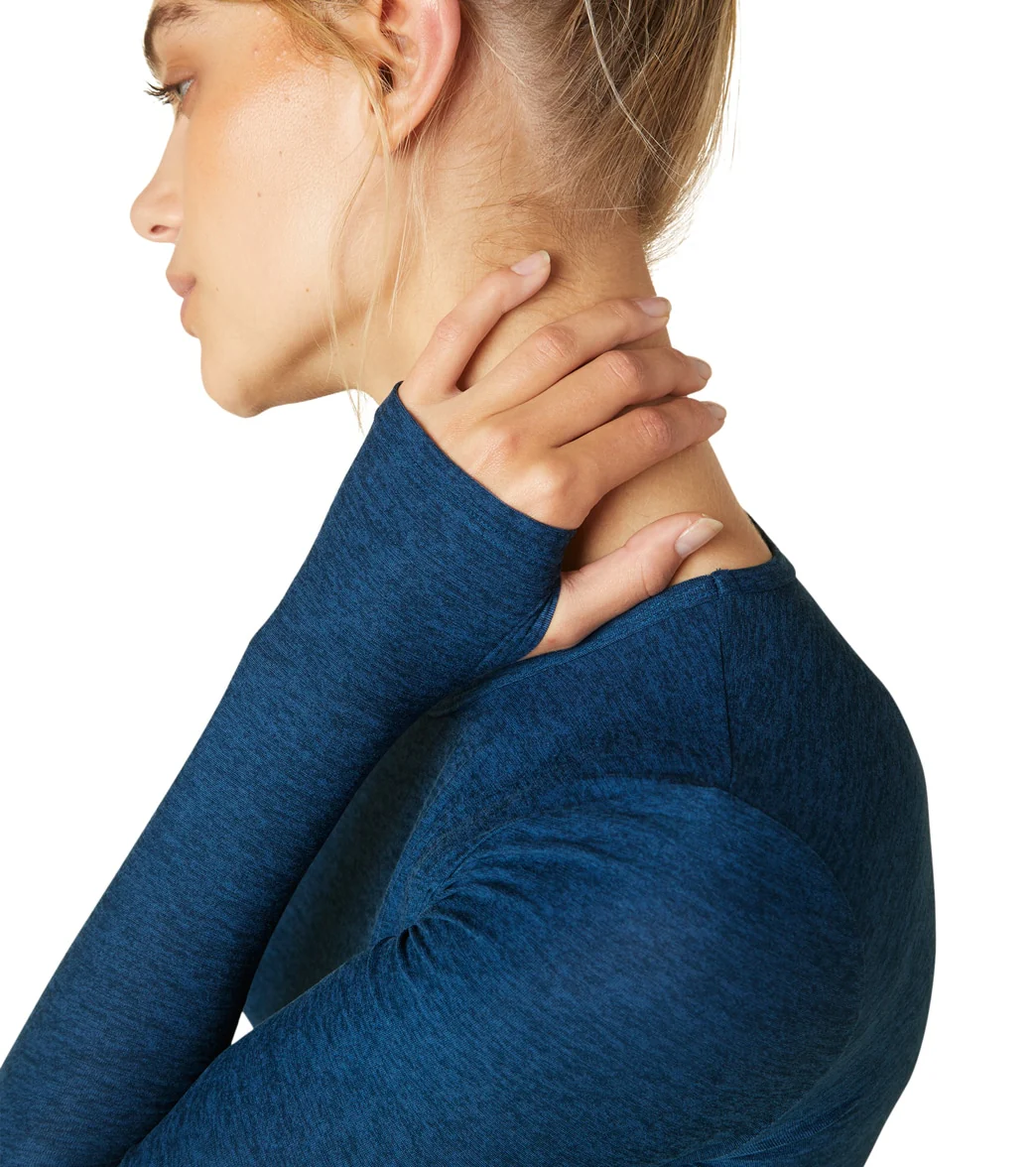 Beyond Yoga Featherweight Spacedye Classic Crew Pullover