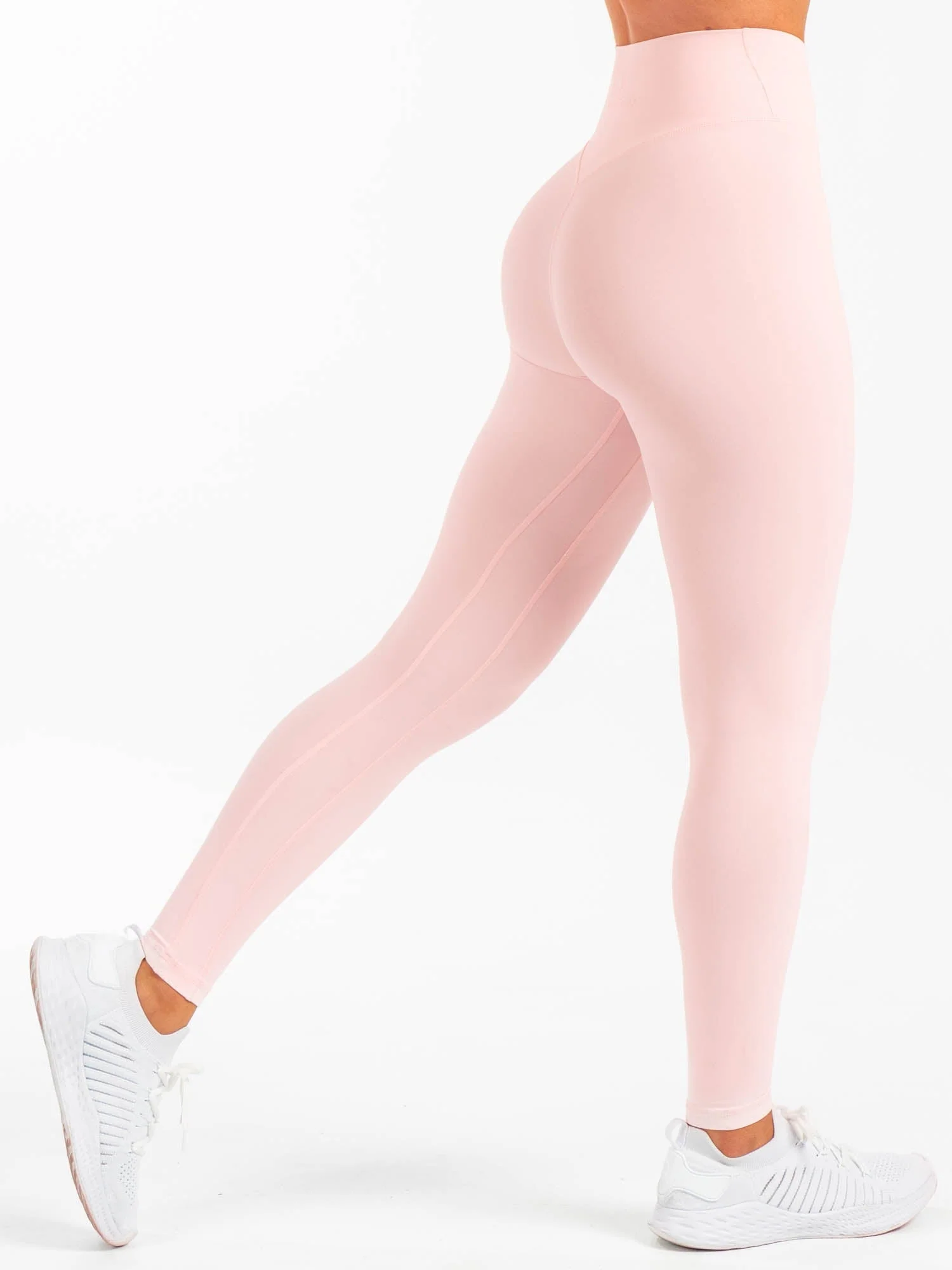NKD Cross Waist Band Leggings - Pink Musk