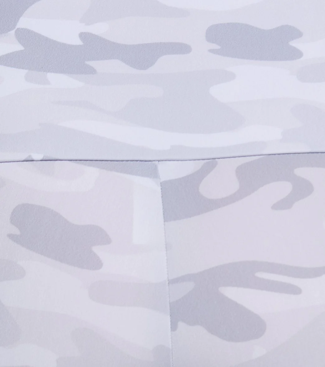 Onzie High Waisted Yoga Leggings Gray Camo