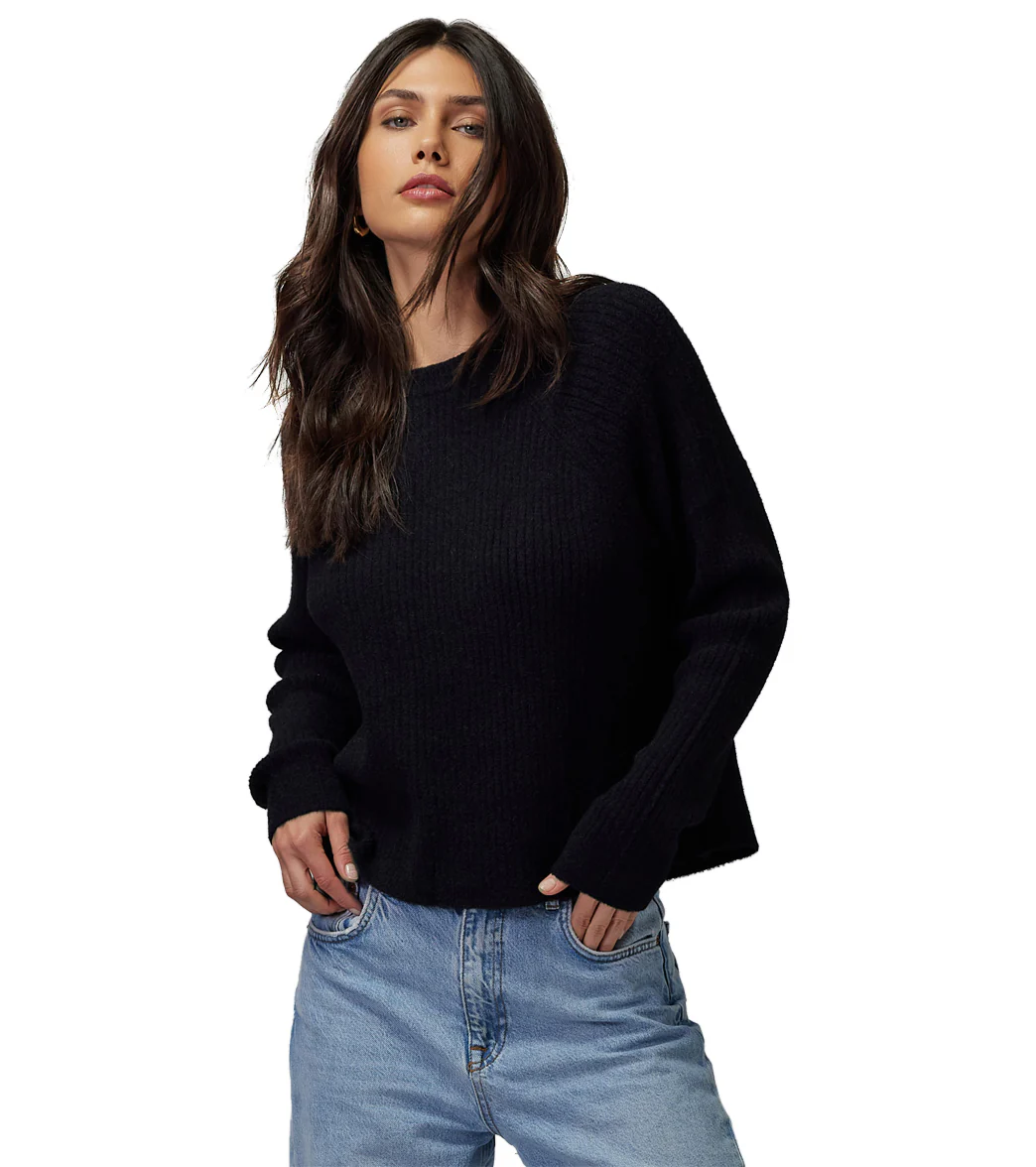 Spiritual Gangster Chenille Raglan Crew Sweater