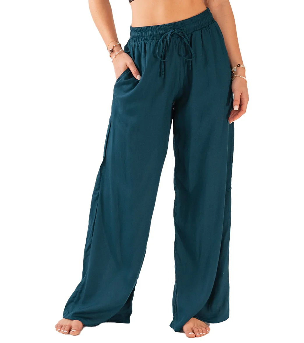 Lotus and Luna Wide Leg Drawstring Pants
