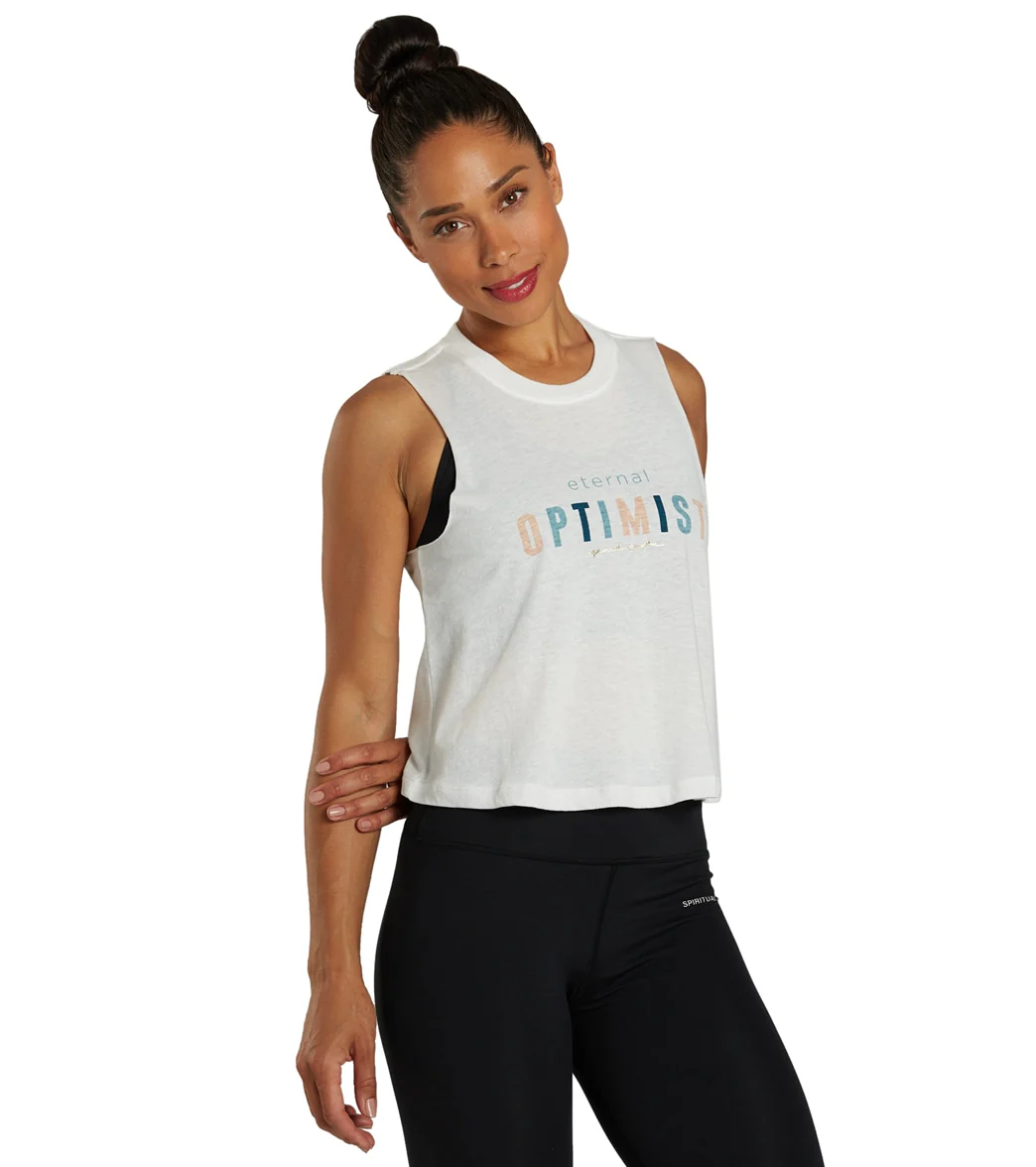 Spiritual Gangster Eternal Optimist Crop Tank
