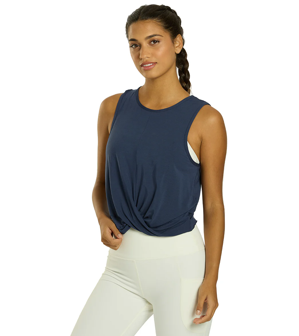 Everyday Yoga Twisted Layering Crop Tank