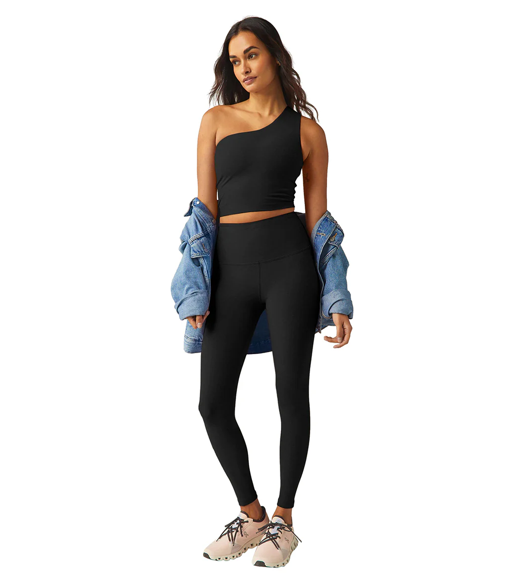 Beyond Yoga Spacedye The Bold Shoulder Cropped Tank