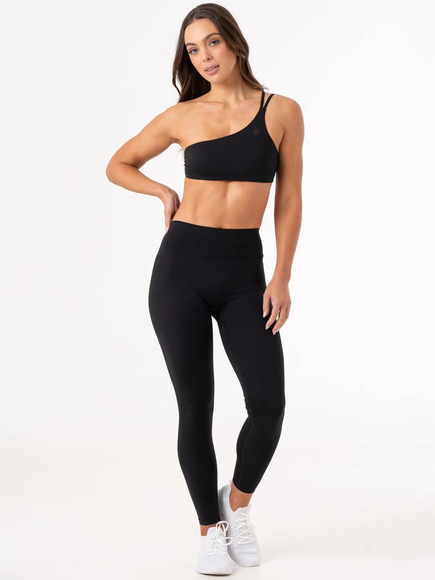NKD One Shoulder Sports Bra - Black