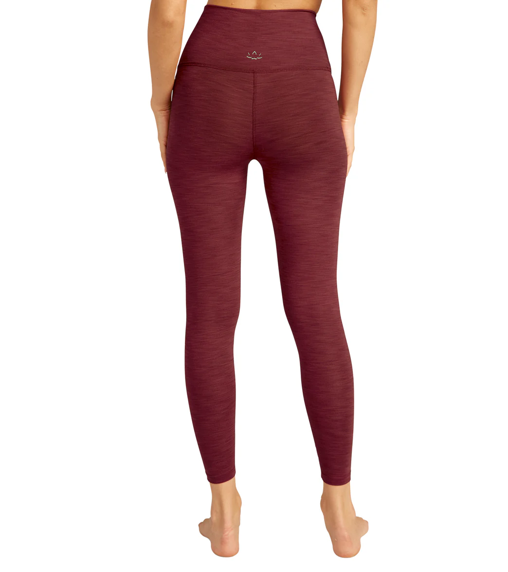 Beyond Yoga Heather Rib High Waisted 7/8 Yoga Leggings