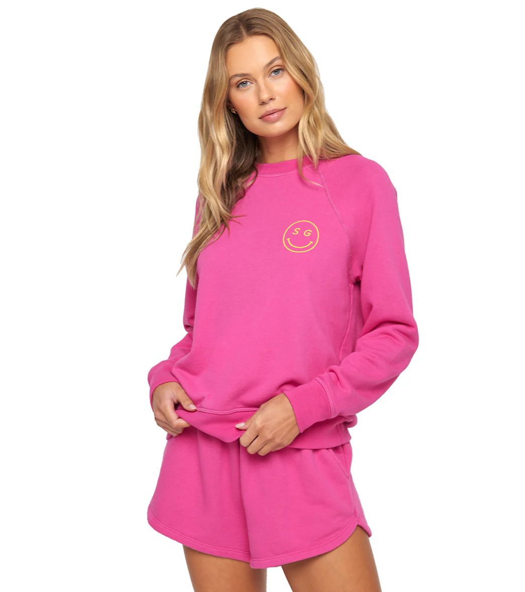 Spiritual Gangster SG Smiley Forever Crew Sweatshirt