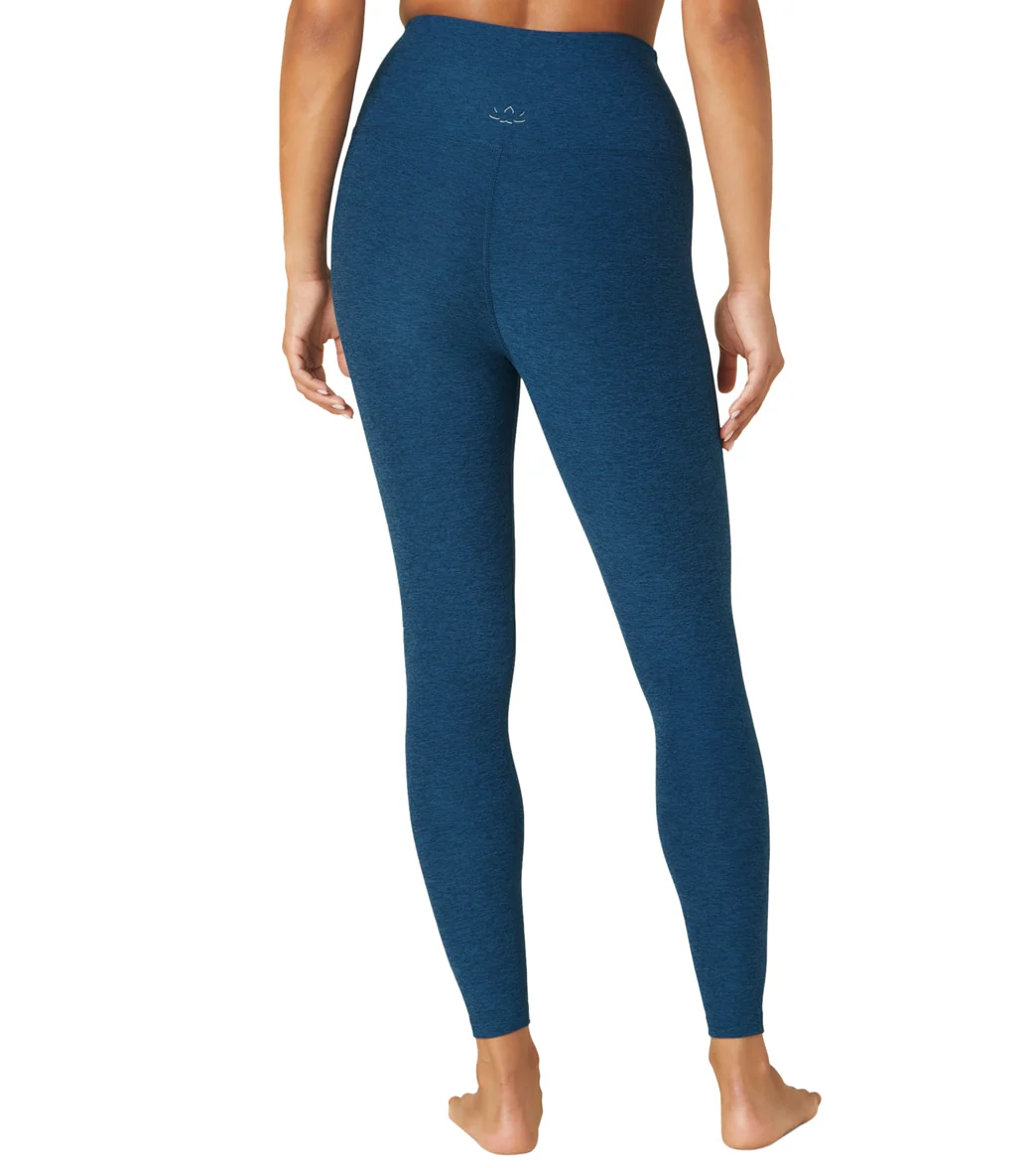 Beyond Yoga Spacedye High Waisted Caught In The Midi 7/8 Yoga Leggings Celestial Blue Heather