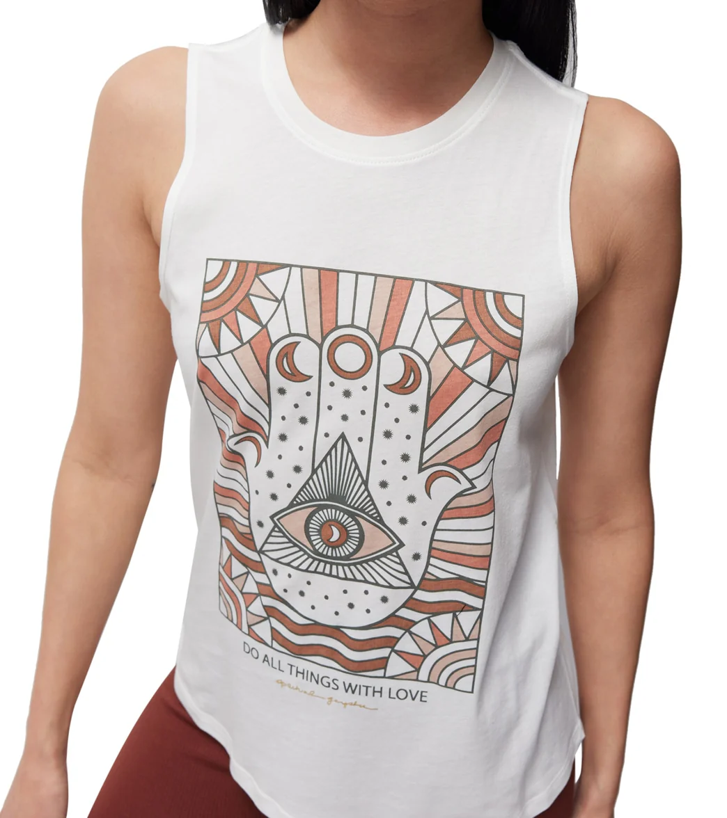 Spiritual Gangster Do All Things With Love Muscle Tank