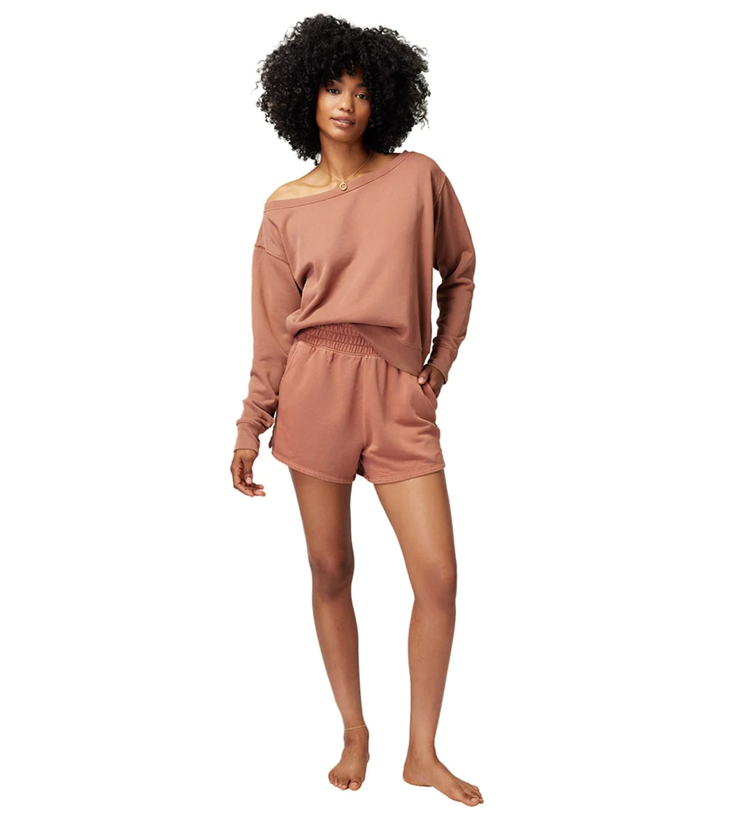 Spiritual Gangster Vida Off Shoulder Long Sleeve Top