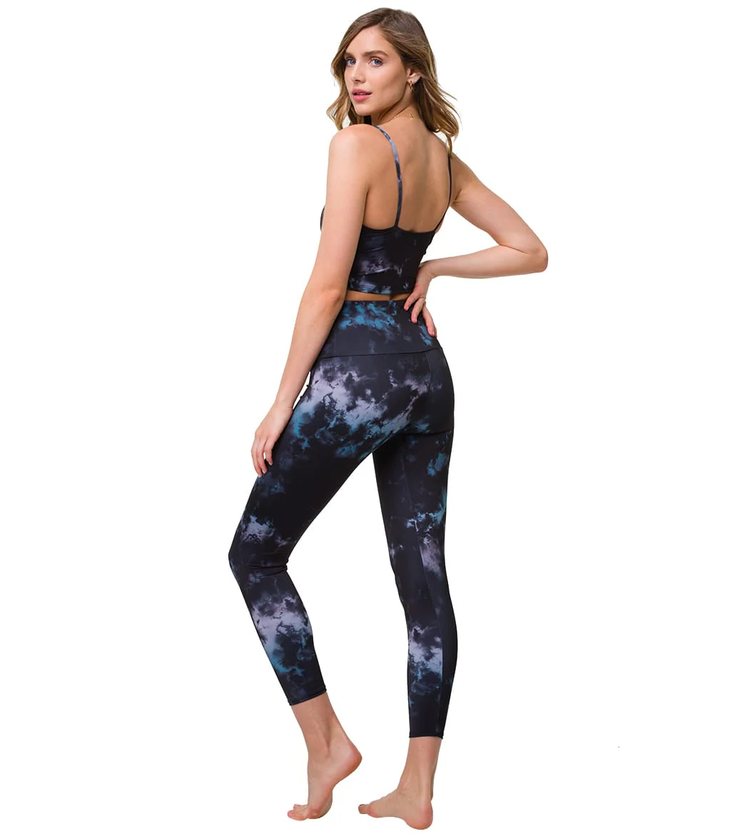 Onzie High Waisted Basic 7/8 Yoga Leggings Night Swim