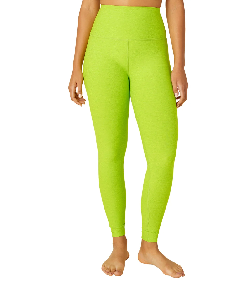 Beyond Yoga Spacedye High Waisted Caught In The Midi 7/8 Yoga Leggings Matcha Green-Lime
