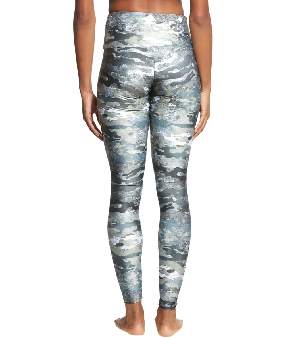 Onzie High Waisted Yoga Leggings Marble Camo