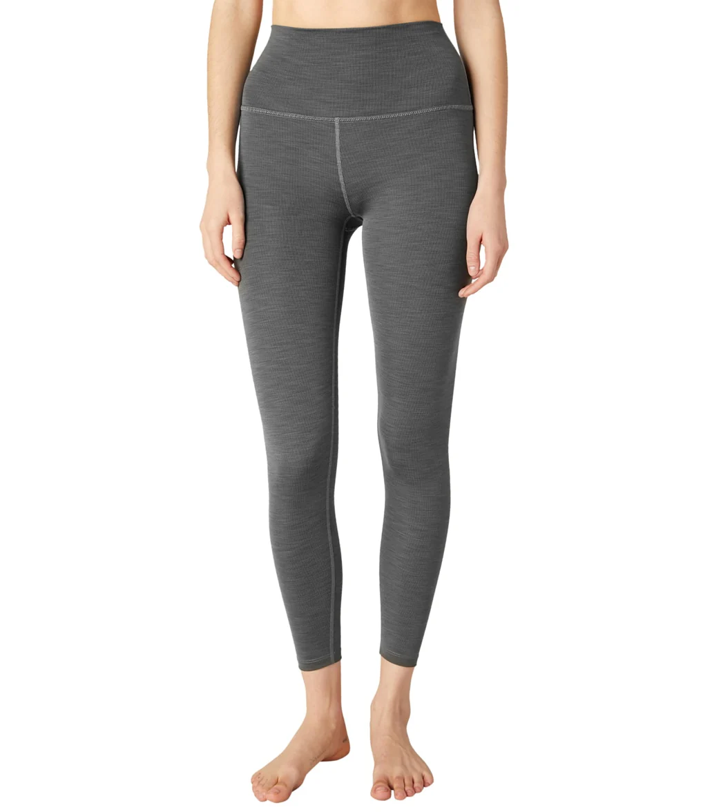 Beyond Yoga Heather Rib High Waisted 7/8 Yoga Leggings