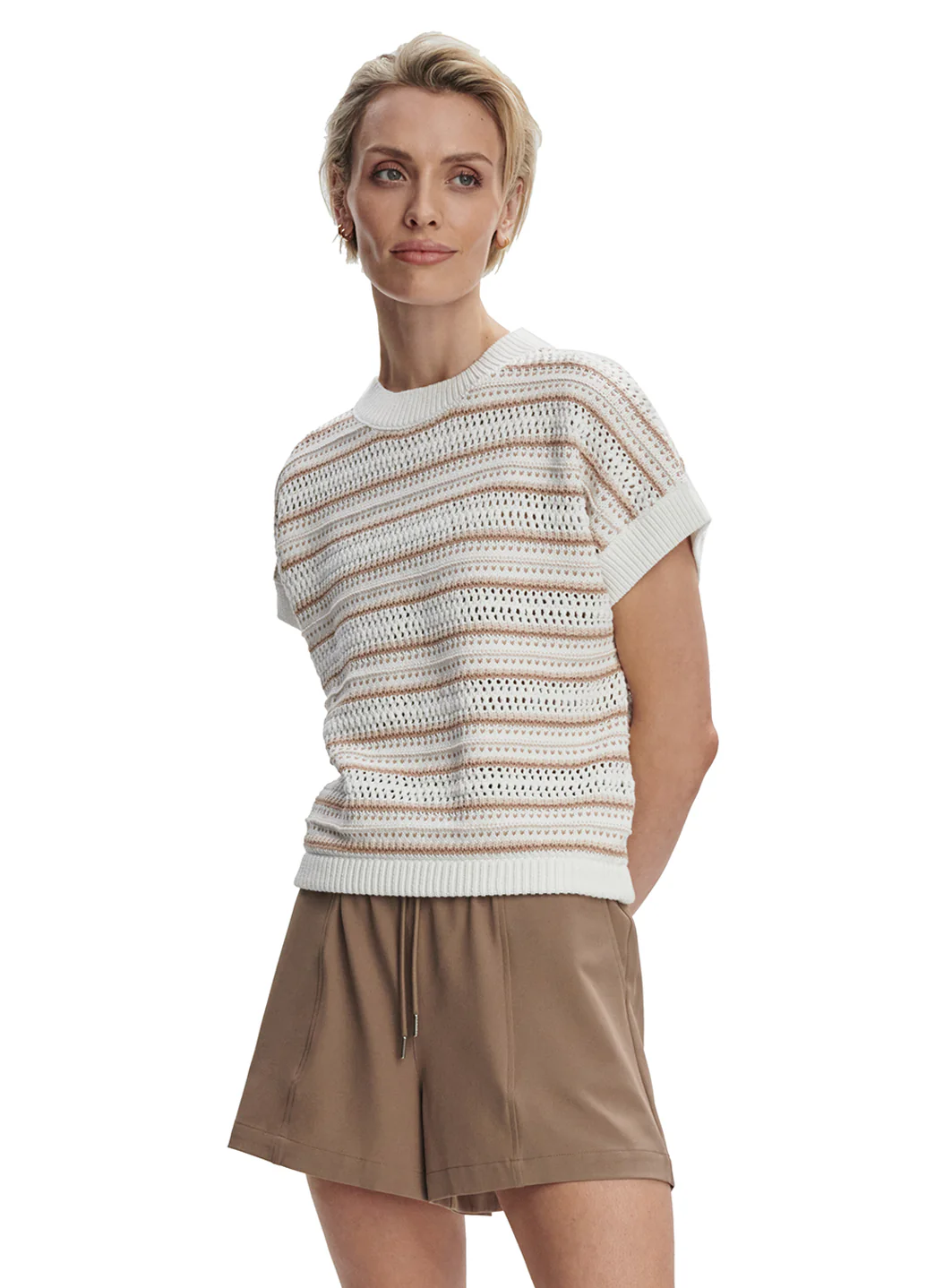 Varley Ciara Stripe Knit Top