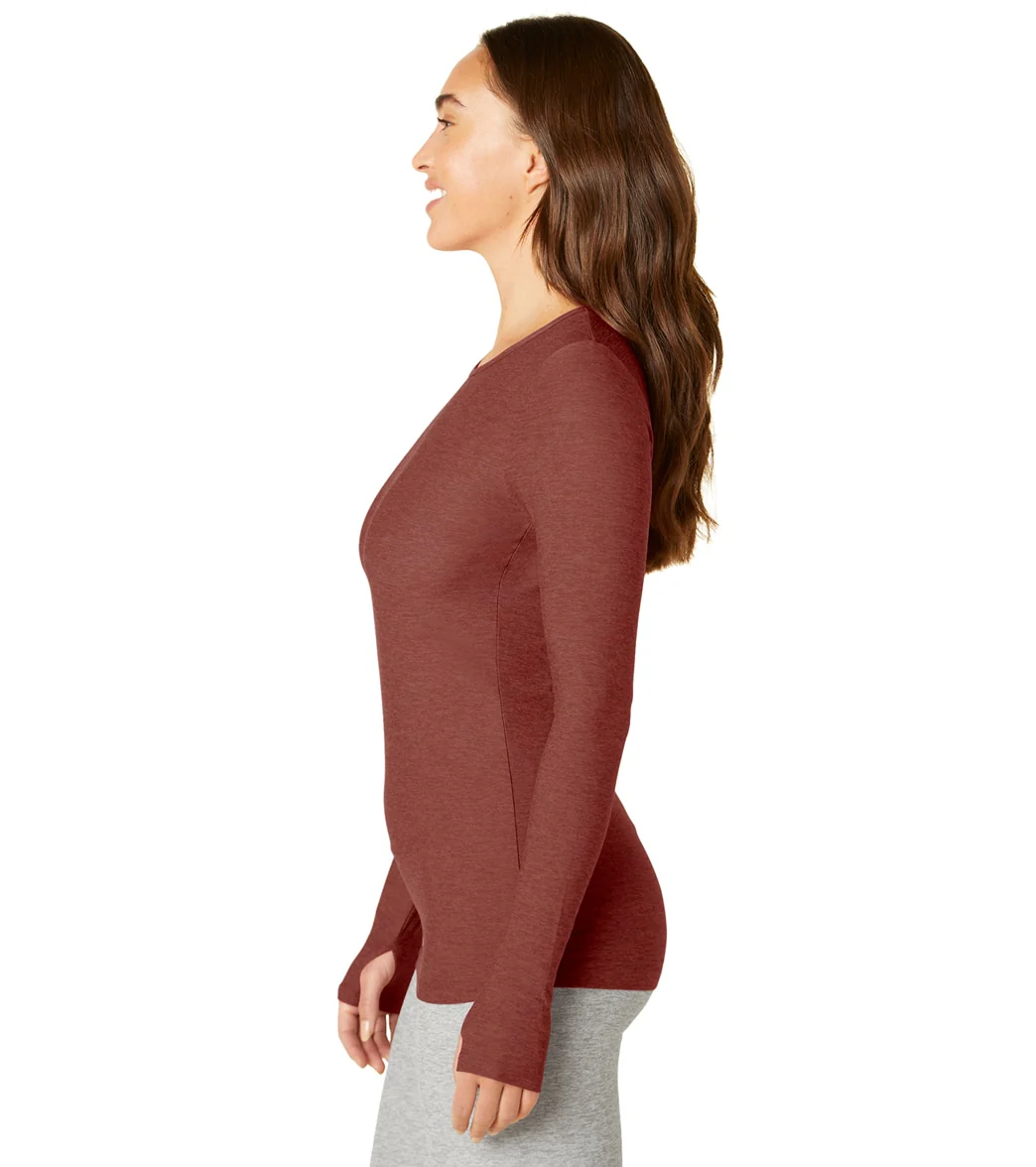 Beyond Yoga Featherweight Spacedye Classic Crew Pullover