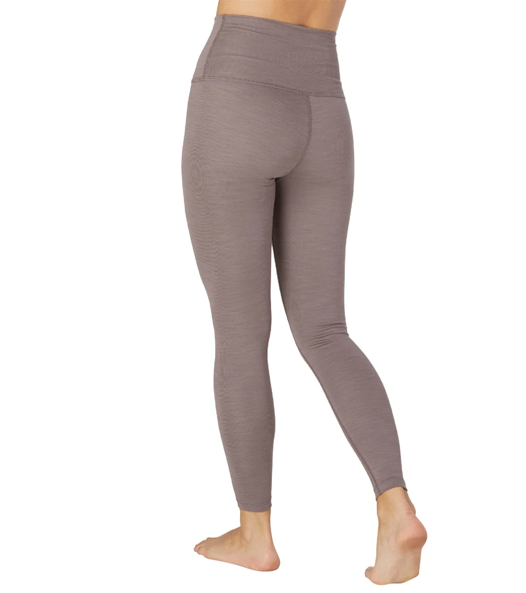 Beyond Yoga Heather Rib High Waisted 7/8 Yoga Leggings