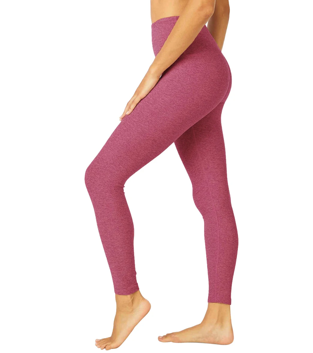 Beyond Yoga Spacedye High Waisted Caught In The Midi 7/8 Yoga Leggings Desert Berry-Blush Blooms
