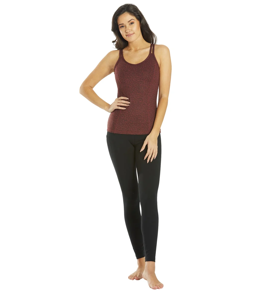 Everyday Yoga Radiant Cheetah Strappy Back Support Tank