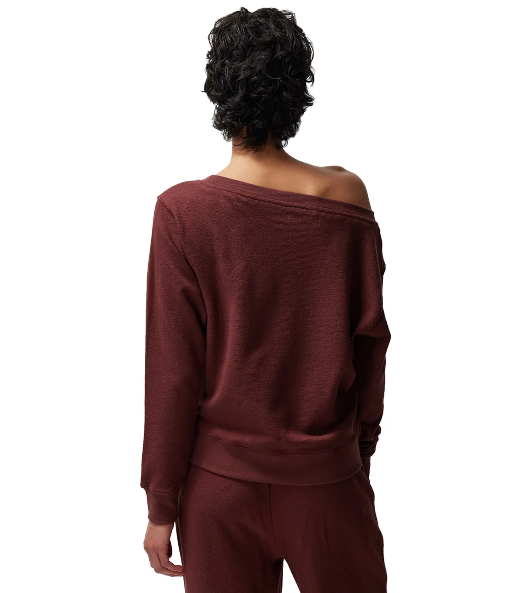 Spiritual Gangster Lofty Slub Rib Vida Long Sleeve Top