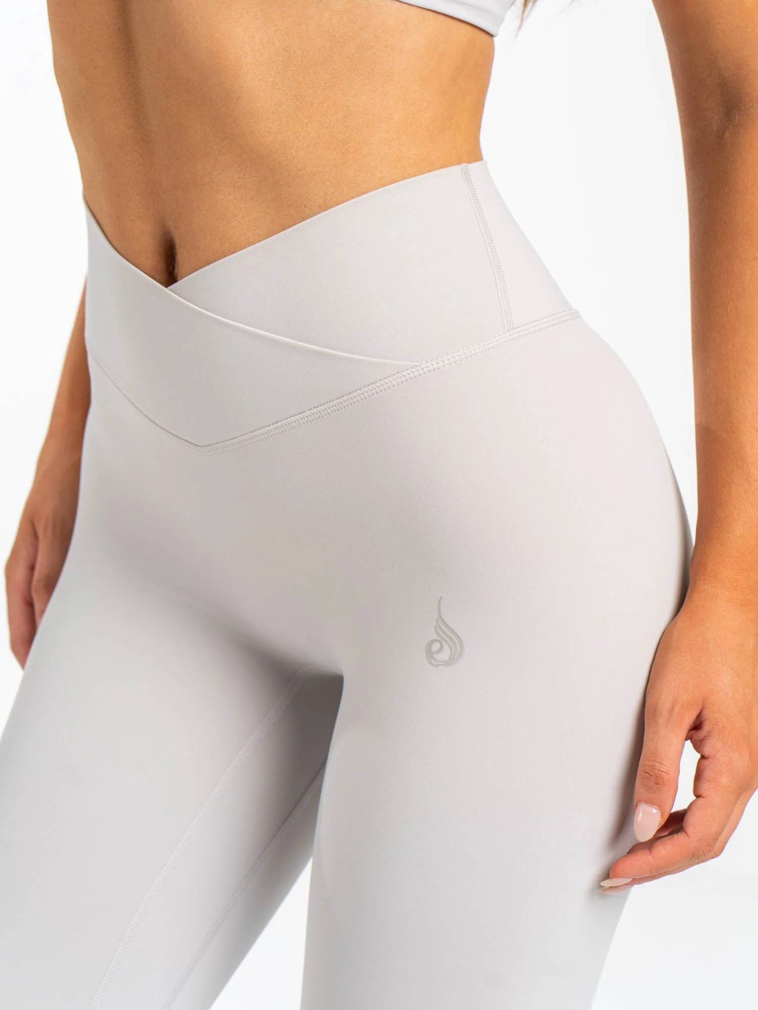 NKD Cross Waist Band Leggings - Sugar Dust