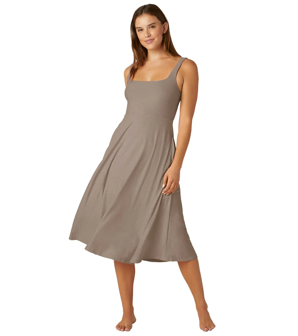 Beyond Yoga Featherweight At The Ready Square Neck Dress