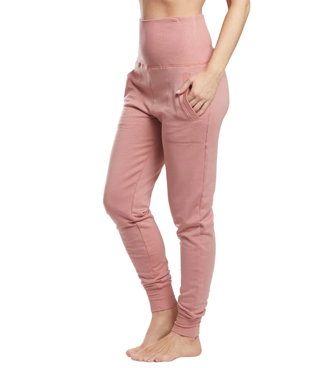 Beyond Yoga Cozy Fleece Foldover Long Sweatpant Joggers