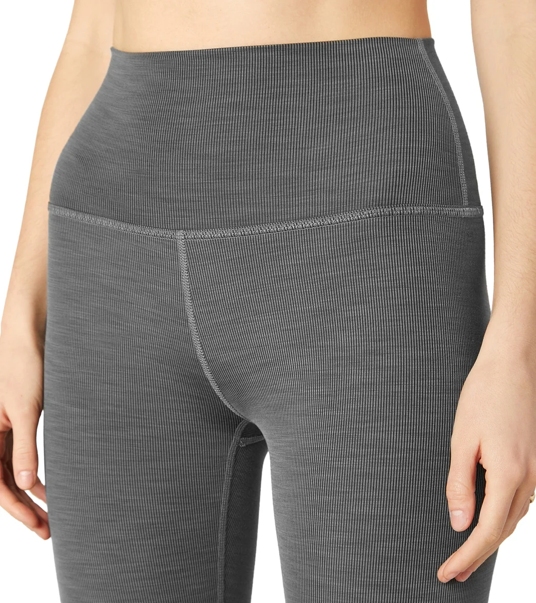 Beyond Yoga Heather Rib High Waisted 7/8 Yoga Leggings