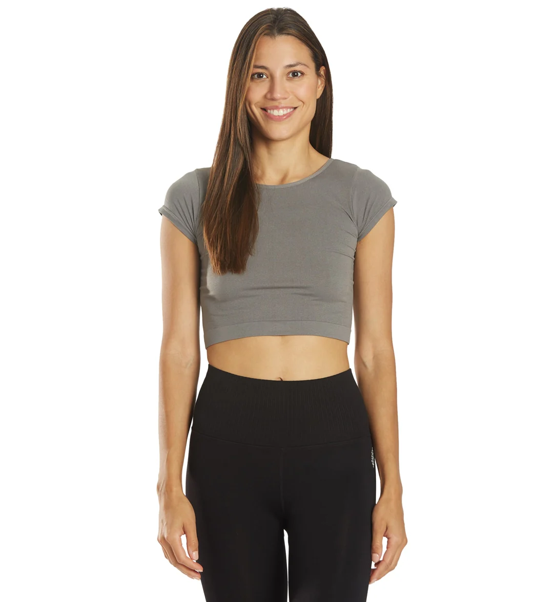 Free People Cap Sleeve Seamless Crop
