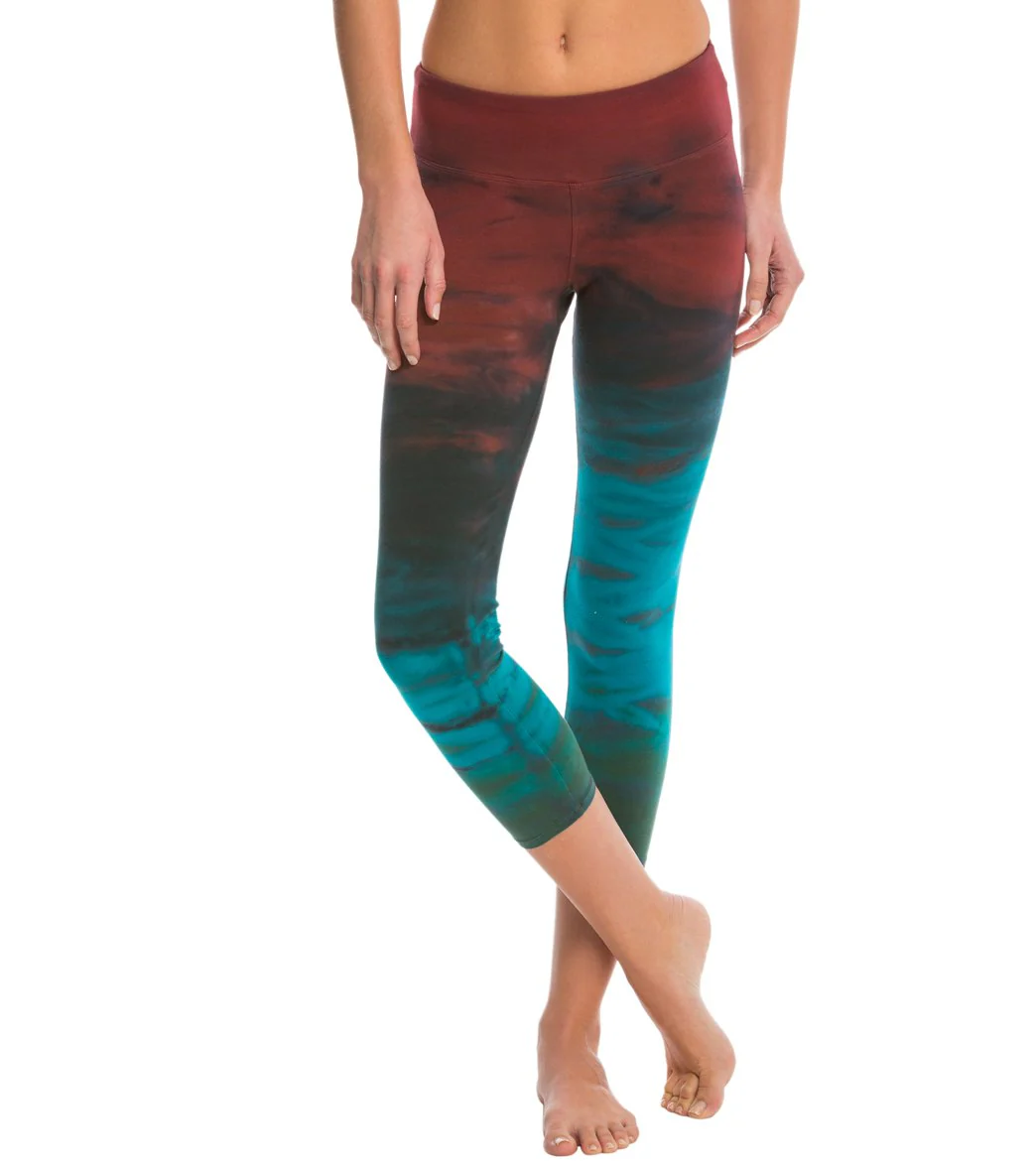 Hard Tail Flat Waisted Cotton Yoga Capris