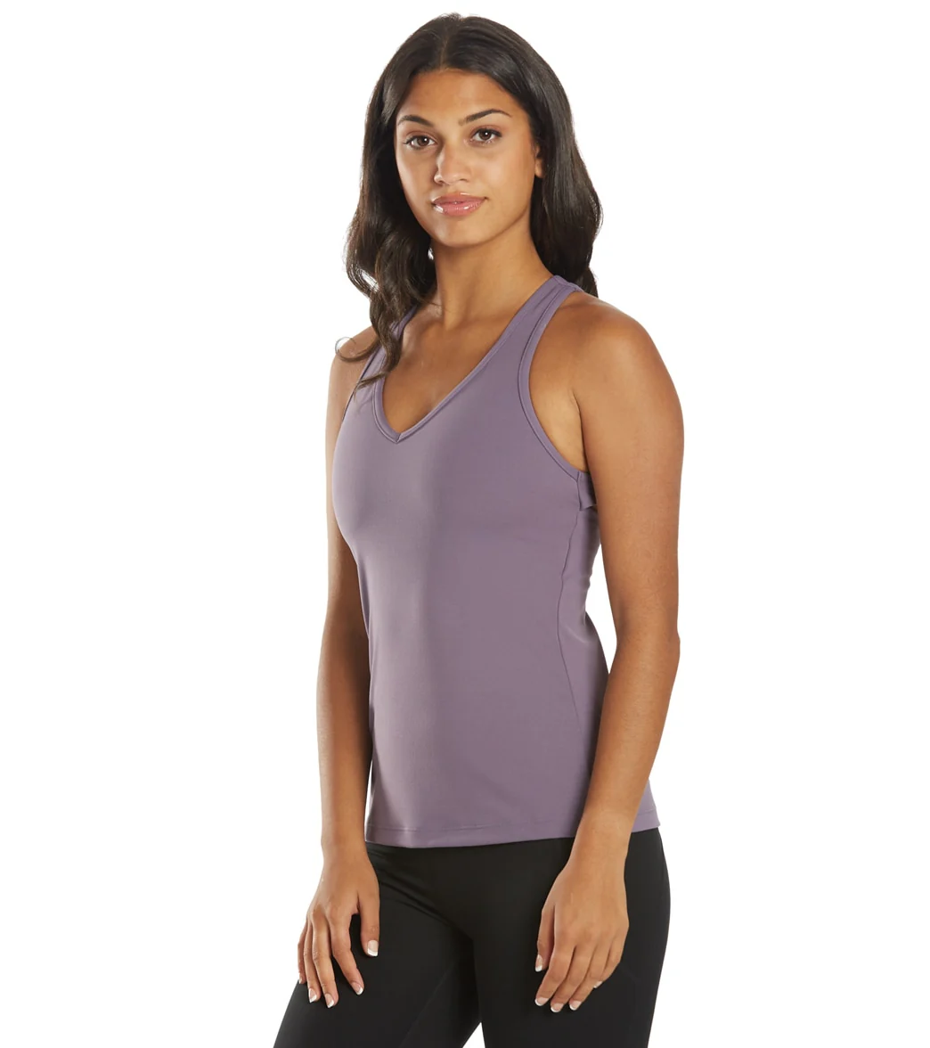 Everyday Yoga Instinct Solid Twisted Back Support Tank