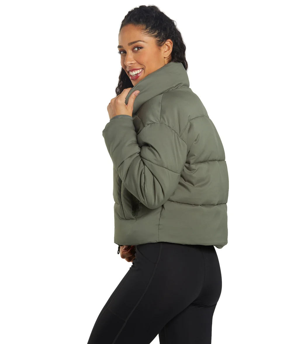 Girlfriend Collective Cropped Puffer Jacket