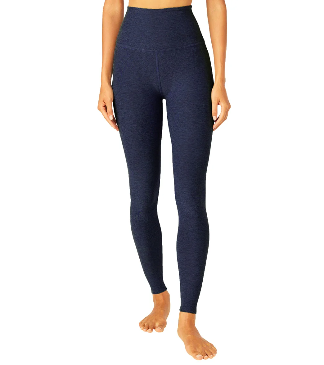 Beyond Yoga Spacedye High Waisted Caught In The Midi 7/8 Yoga Leggings Nocturnal Navy