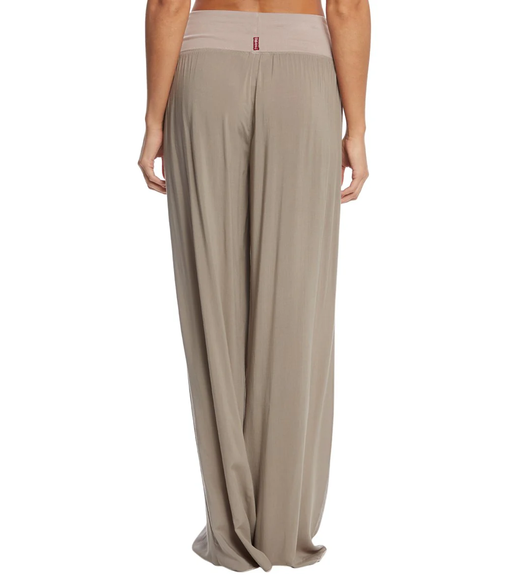 Hard Tail Flat Waist Wide Leg Yoga Pants