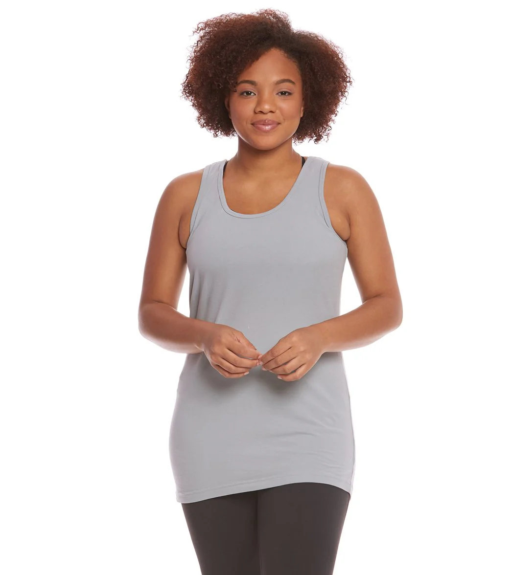Hard Tail Plus Size Long Skinny Yoga Tank Top