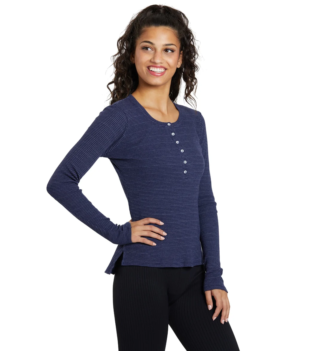 NUX Henley Long Sleeve