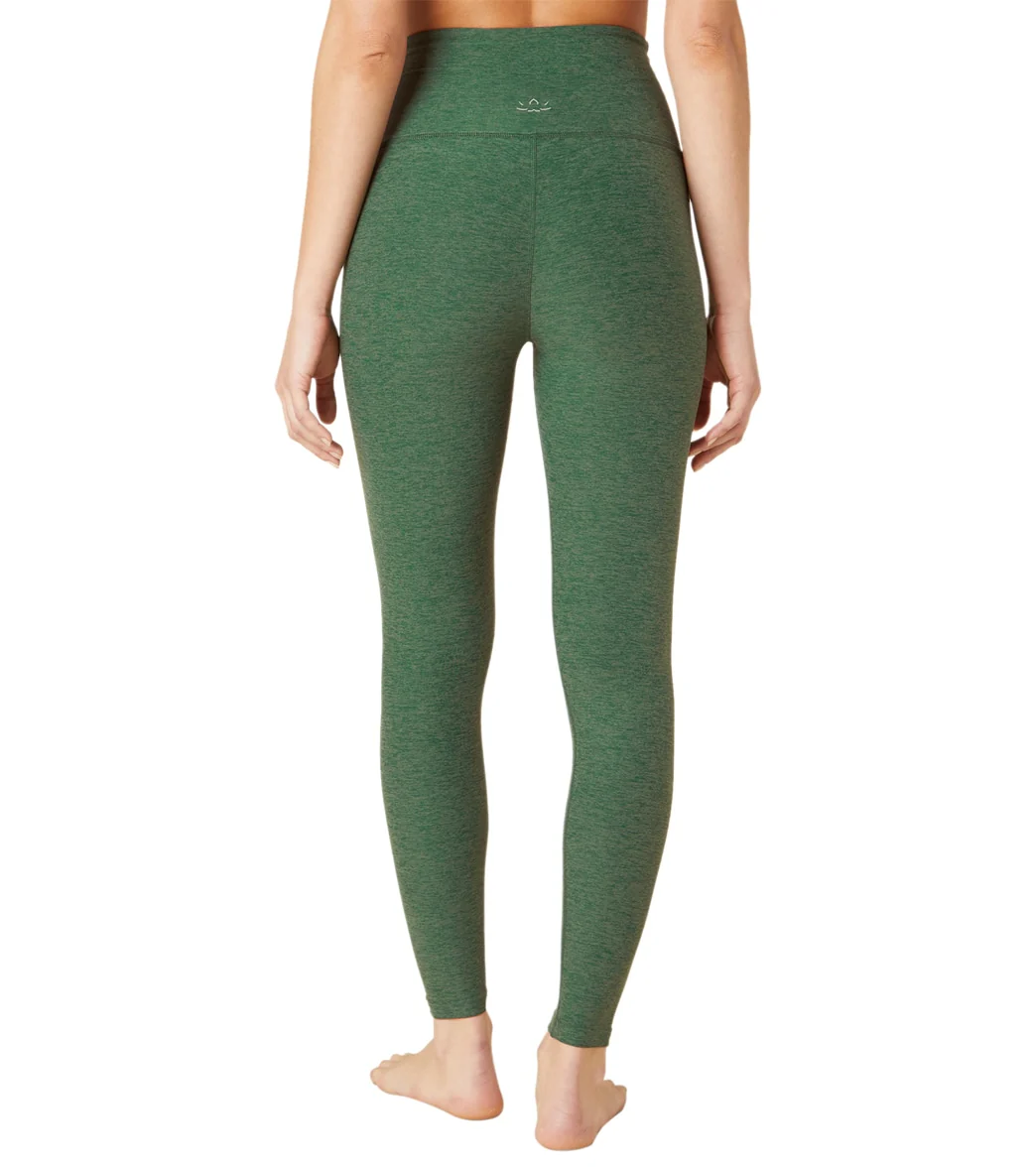 Beyond Yoga Spacedye High Waisted Caught In The Midi 7/8 Yoga Leggings Vetiver Green-Pine