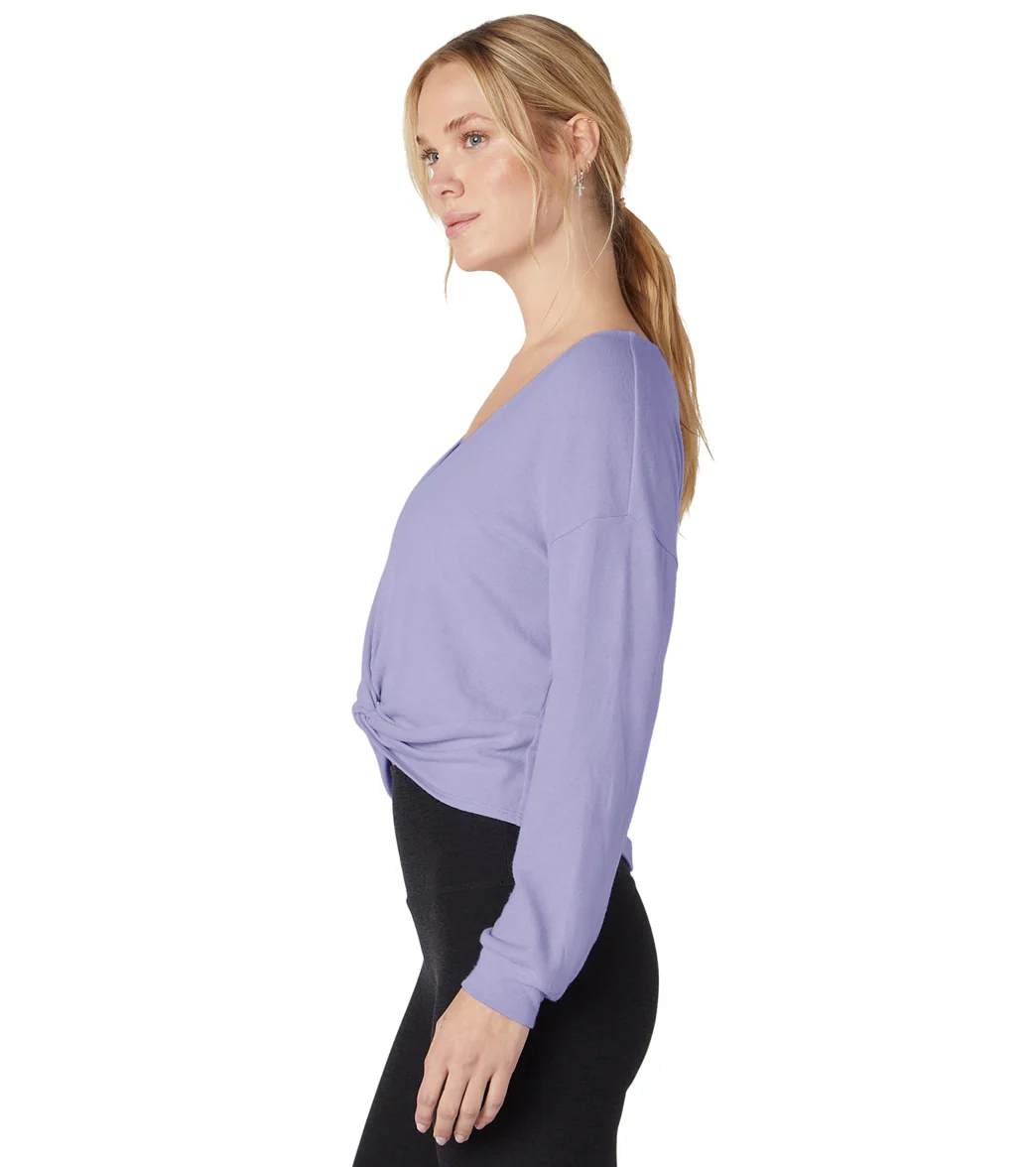 Beyond Yoga Twist Up Reversible Pullover