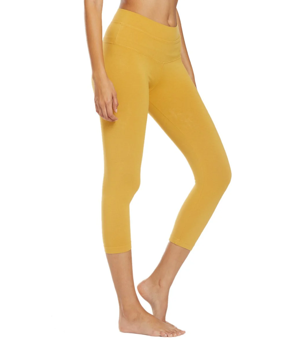 Hard Tail High Rise Cotton Yoga Capris