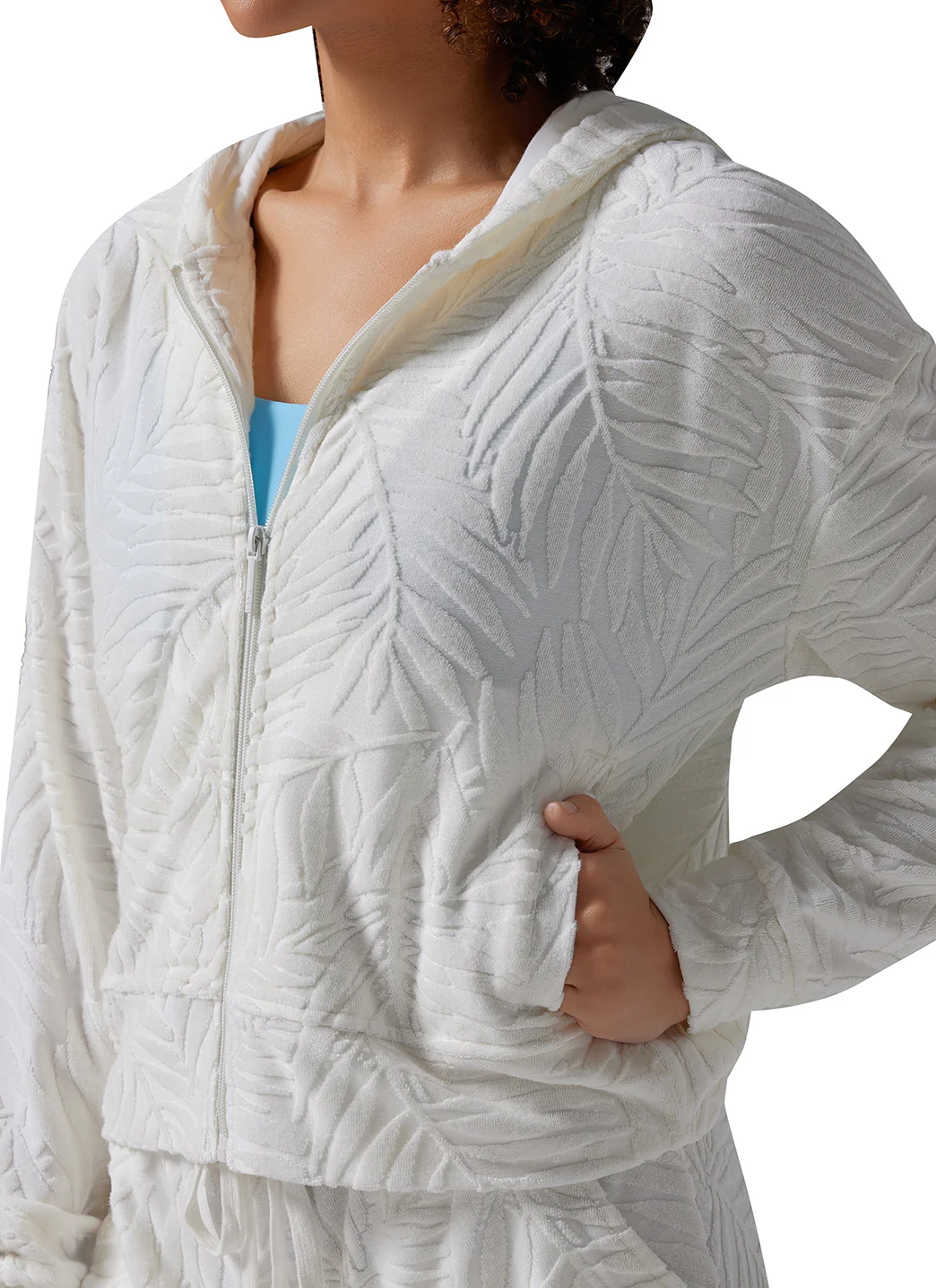 Tavi Palm Terry Zip Hoodie