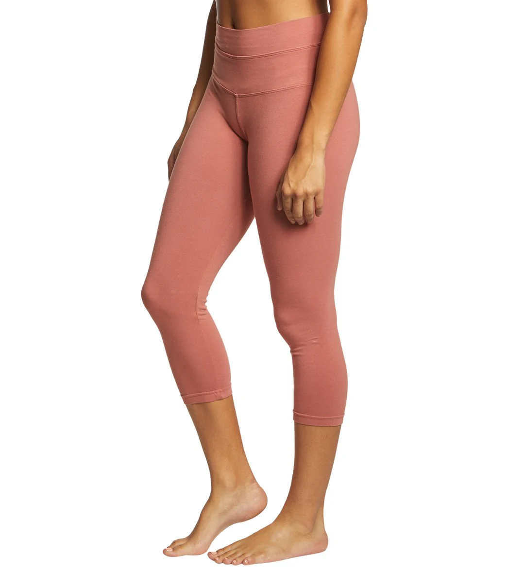 Hard Tail High Rise Cotton Yoga Capris