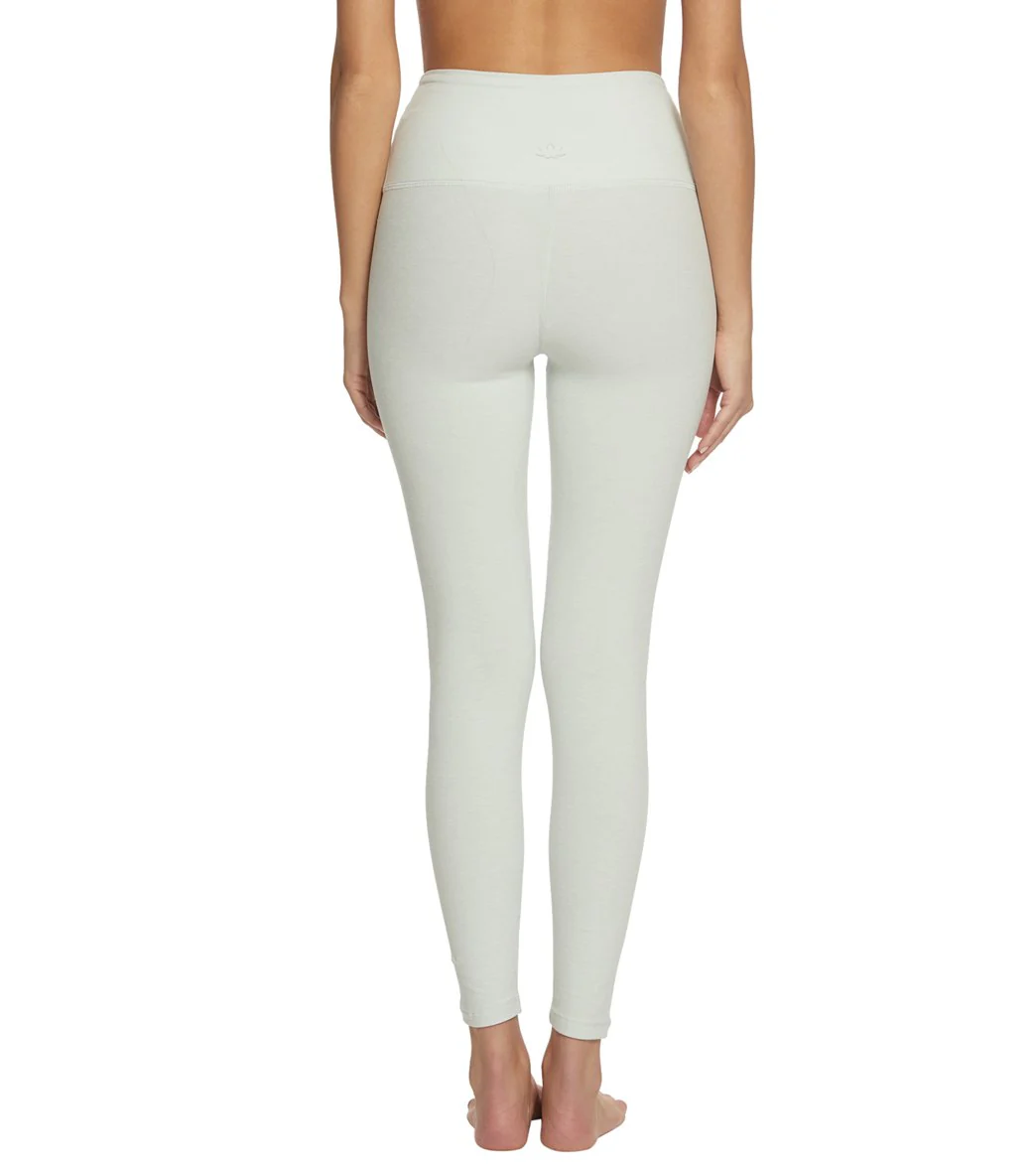 Beyond Yoga Spacedye High Waisted Caught In The Midi 7/8 Yoga Leggings Glacier/White