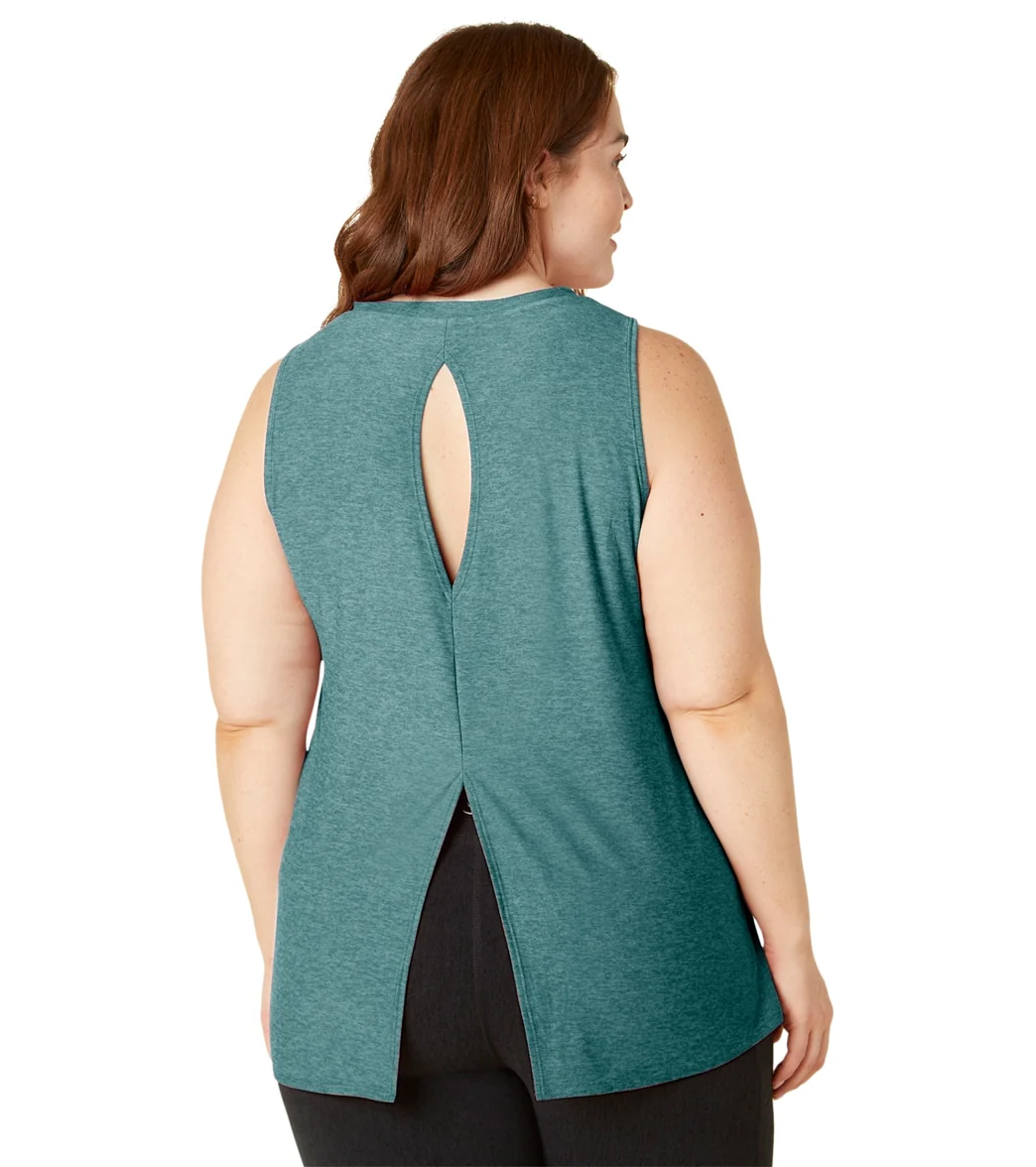 Beyond Yoga Plus Featherweight All About It Split Back Tank