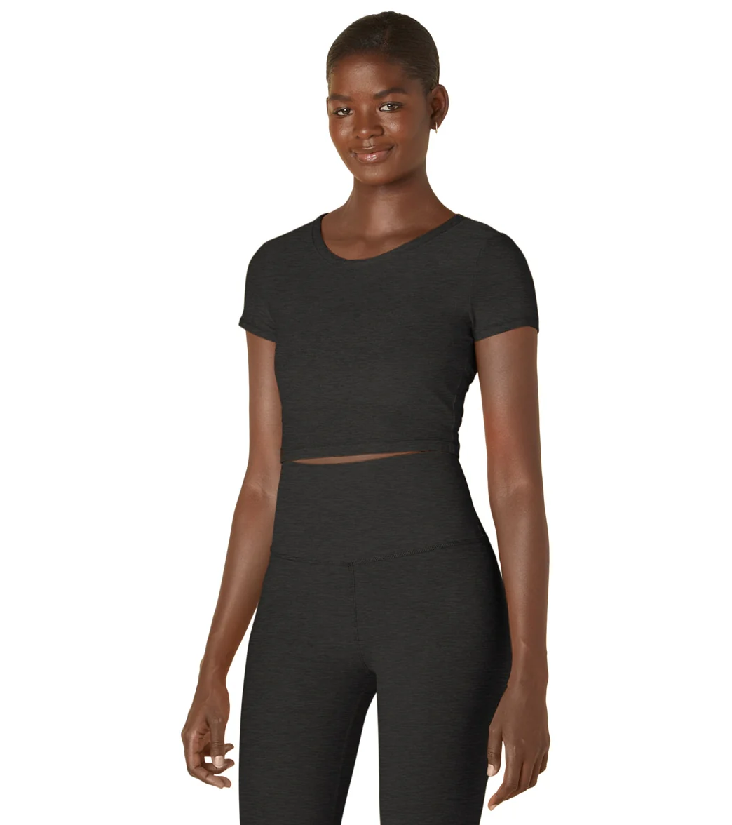 Beyond Yoga Featherweight Perspective Cropped Tee