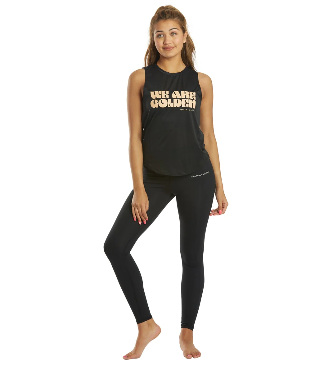 Spiritual Gangster Golden Active Muscle Tank