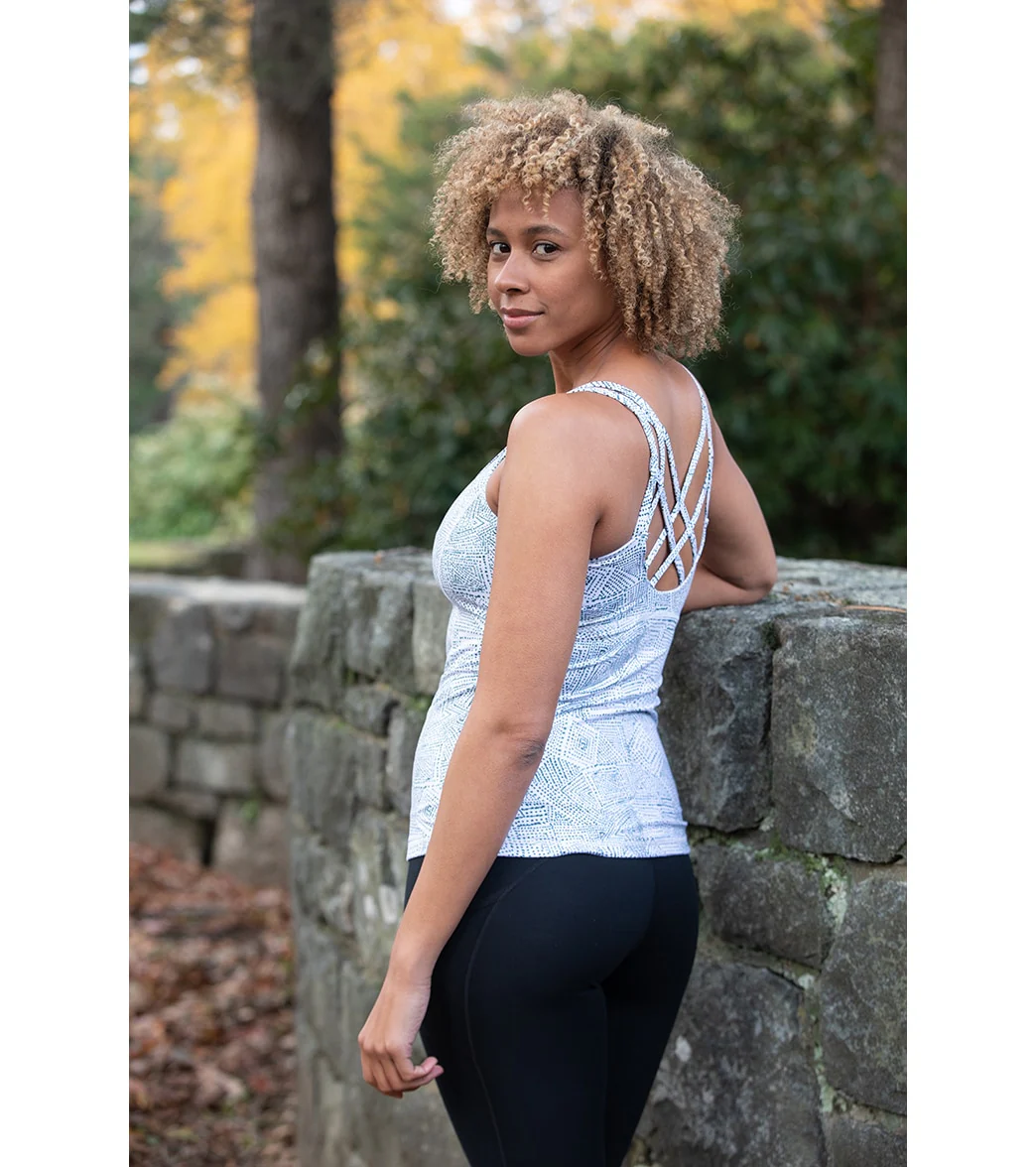 Everyday Yoga Radiant Tribe Strappy Back Support Tank
