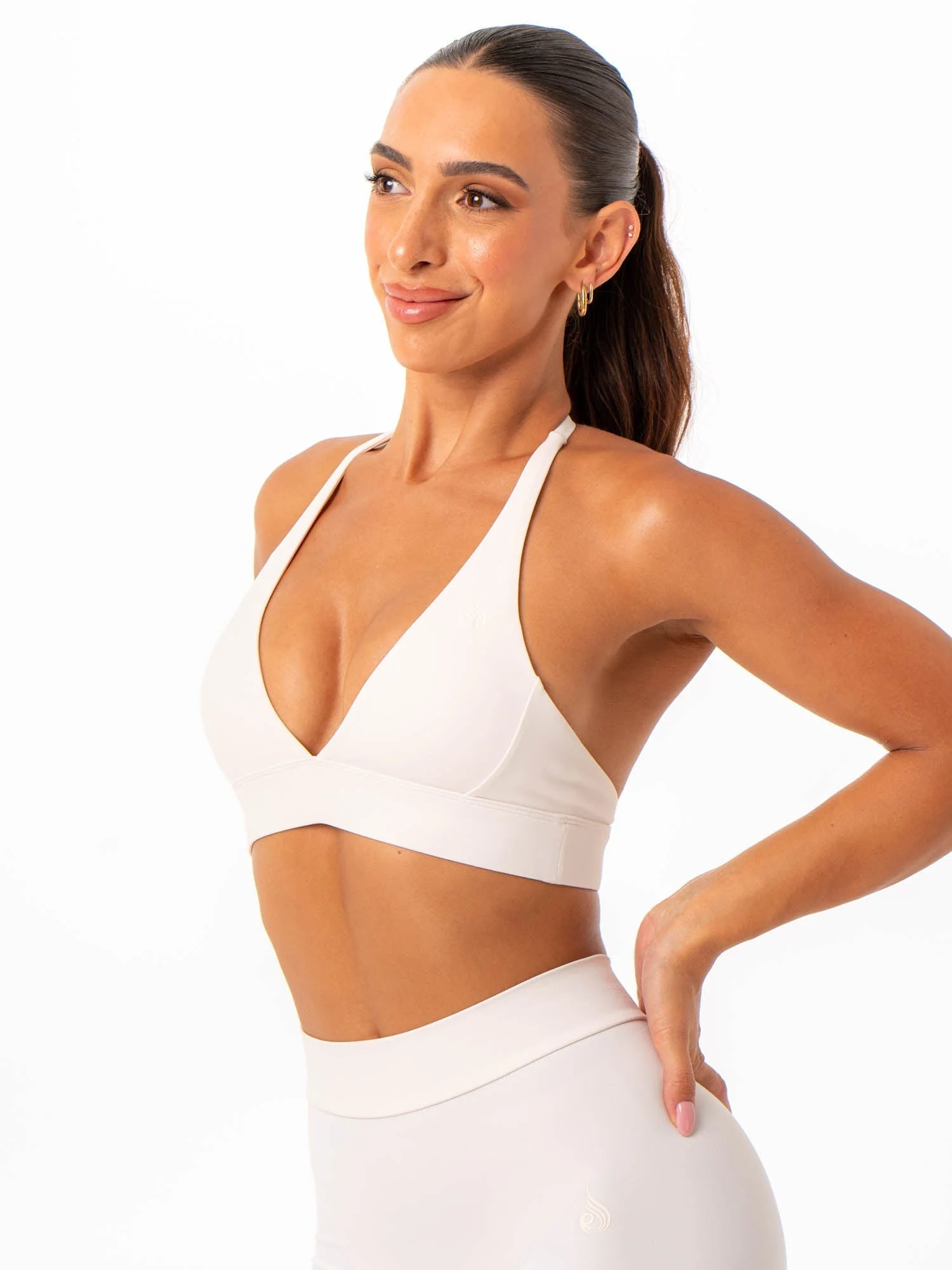 NKD Halter Sports Bra - Off White